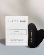 Gua Sha en jade noir